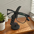 Generic Unique Curved Glasses Holder, Safe Artistic Storage Solution with Minimalist Design, Desktop or Bedside Table