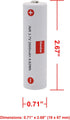 Kastar 2-Pack 3.7V 2600mAh Rechargeable Battery Replacement for Zhiyun-Tech Gimbal CRANE V1 CRANE 2 / CRANE 2S / CRANE 3S/ CRANE 3S Pro/CRANE 3SE, CRANE 3 LAB, Z1 Evolution Gimbal