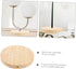 ABOOFAN Wooden Table Lamp Stand, Natural Wood Base Bedside Lamp, Round Solid Lamp Base for Repair