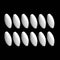 12Pcs PTFE Magnetic Stirrer Mixer Stir Bar, 30mm/1.18 inch Magnetic Laboratory Bar