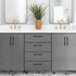 3 Pack Black Cabinet Handles, 3" Hole Center Matte Black Drawer Pulls for Kitchen Cabinets Hardware