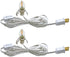 KGC C7 Accessory Cord with 2 C7 Led Light Bulb Candelabra-Base E12