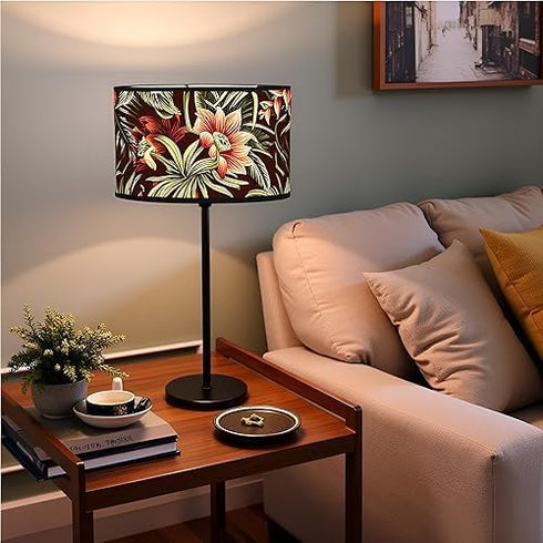 Bioaqua Boho Hanging Light with Plug in Cord | Hanging Lamp for Easy Installation | Bamboo Macrame Lamp Shade