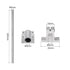 uxcell Linear Motion Rod Shaft Guide Set 2pcs 8mm x 200mm Linear Motion Guides Bearing Steel Plated Smooth with 2pcs SCS8UU Bearing Block & 4pcs Shaft Support for Automated Machines CNC