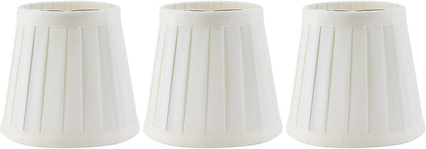 MUNEFE Lamp Shade Clip On Bulb, Cloth Pendant Light Shade, Barrel Lampshade for