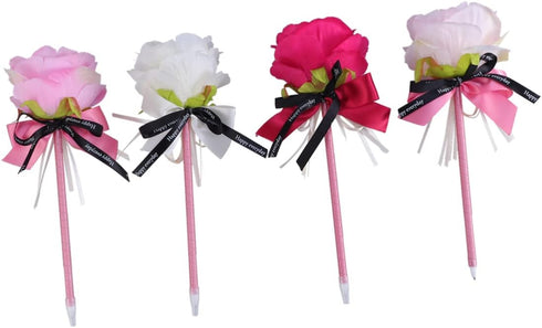 EXCEART 8 Pcs Stylus Pen Set - Artificial Peony Ornaments, Funny Ballpoint Pens, Creative Signature Pens, Office Bulk