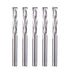 HOZLY 1/8 Inch Shank Carbide End Mills | Up & Down Cut CNC Spiral Router Bits for Woodworking (Pack of 5)