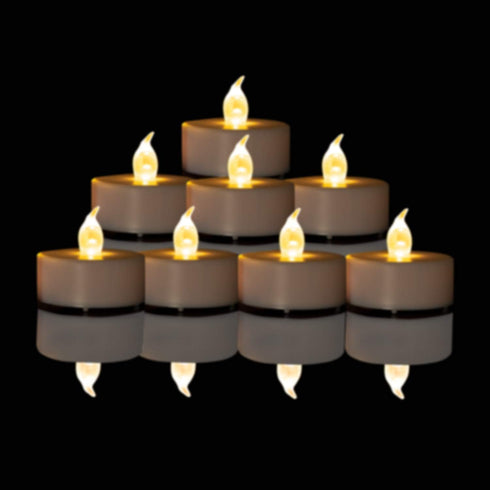 50PACK 200Hours LED Tea Lights Candles- Flameless Candles Realistic and Bright Flickering Long Lasting for Holiday