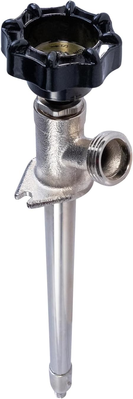 Midline Valve 14 Inch Frost-Free Sillcock, Chrome-Plated Brass Body 1/2" PEX Inlet