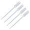 Transfer Pipettes, 100 Pack Clear Plastic Disposable Liquid Droppers, Graduated Pipetting for Laboratory Experiment, 3ML