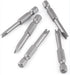 5 Pcs 1/4" Hex Shank Alloy Steel U Shape Magnetic Screwdriver Drill Bits Set, 50MM Length U4 U5 U6 U7 U8