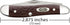WR XX Pocket Knife Brown Synthetic Jigged Peanut Case Item #046 - (6220 SS) - Length Closed: 2 7/8 Inches