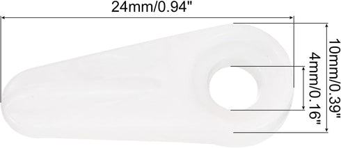 uxcell 20 Pieces Picture Frame Turn Button, 24X10mm for Hanging Pictures Photos Drawing Crafts, Plastic with 20Pcs Screws Hardware Backing Clips White