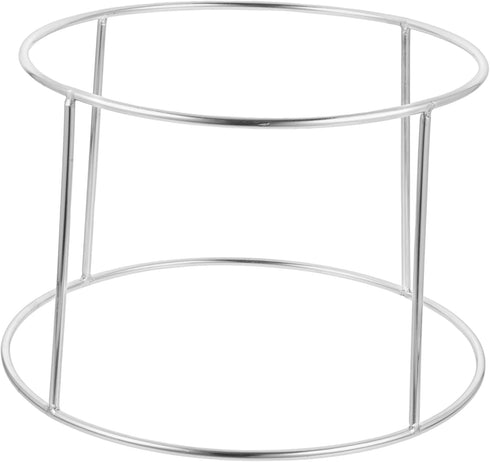 VOSAREA Stainless Steel Double Layer Seafood Display Rack Serving Tray Holder Practical