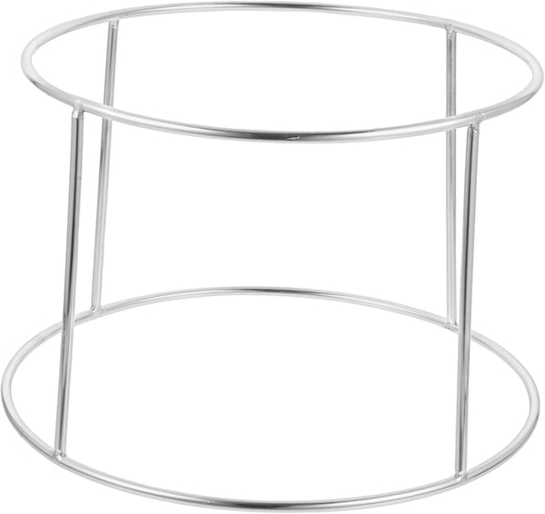 VOSAREA Stainless Steel Double Layer Seafood Display Rack Serving Tray Holder Practical