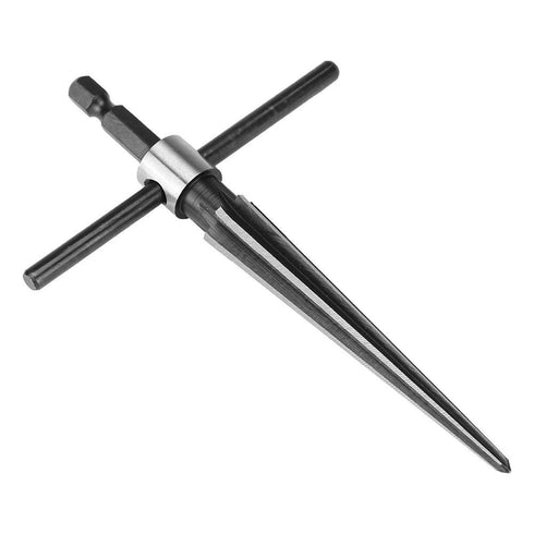 Handheld T Shape Tapered Hex Reamer, Carbon Steel Drilling Tool for Taper Holes