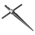 Handheld T Shape Tapered Hex Reamer, Carbon Steel Drilling Tool for Taper Holes