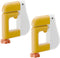 Ywmsfl 2PCS Creative Thinking Shaped Desk Side Hooks for Keys Cups Schoolbag Under
