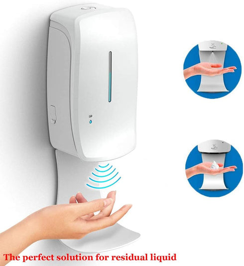 ZZBD (White,2pcs) Hand Soap Tray, Wall Mount Drip Tray for Automatic Hand Sanitizer Dispenser Wall Mount, Hand
