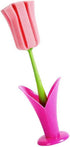 NUEAYMS Kitchen Cup Scrubber Mug for Coffee Cup Safe PP and Removable Head Flower Cleaning Brush Tall Bottle Glass
