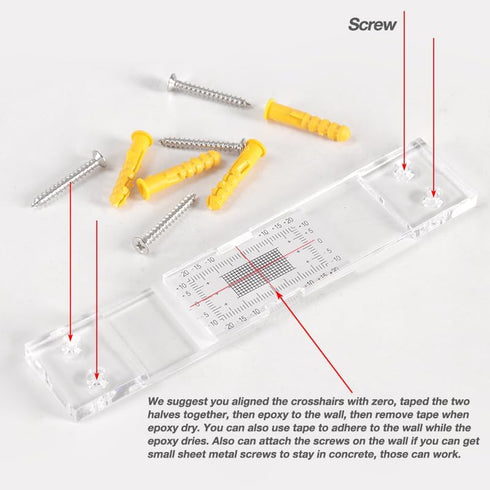 Crack Monitoring Record, Standard Tell-Tale Crack Monitor for Standard and Corner Tell-Tale (1PCS)