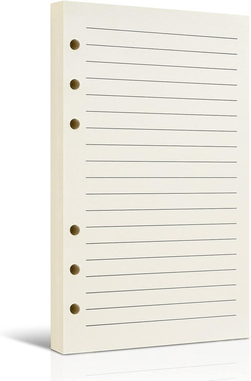 Tofun A6 Refillable Paper for 6-Ring Binders, Planner, Traveller Journal, Notebook, Dairy -