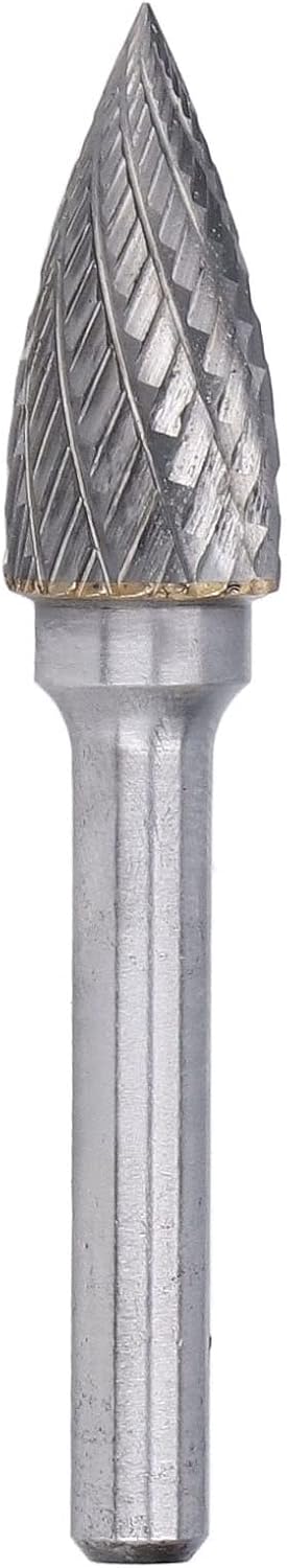 Carbide Rotary File - 1/4inch Shank Rotary File Die Grinder Burr Bit for Woodworking and Engraving.