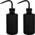 stonylab 2-Pack LDPE Chemical Wash Bottle, 250 ml (8 oz) Safety Squeeze Bottle with Scale Labels and Narrow Mouth