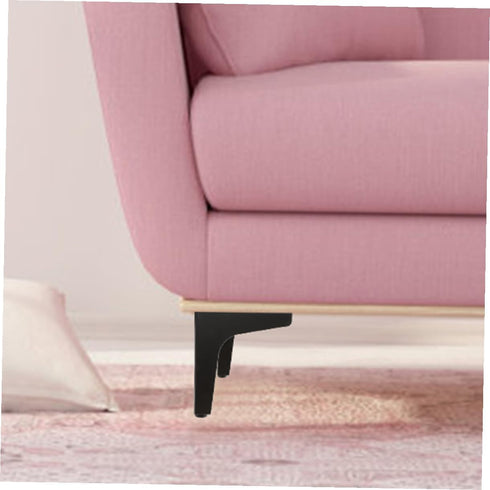 FUTUREORYY 4pcs 17cm Black Metal Triangle Furniture Legs Coffee Table Legs Sofa Support Cabinet Replacement Parts