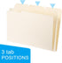 PATIKIL 20pcs Manila Folders, 8.5 x 11, Letter Size, 1/3 Cut Paper Organizer, Bulk for Classroom, Home, Office, Beige