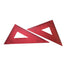 Lurrose 3 Sets of 4pcs Metal Triangle Ruler Tools for Construction, Educational Geometry Kit, Drafting Templates