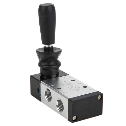 Pneumatic Manual Control Valve 5 Port 2 Position Hand Lever Valve 0~0.8Mpa for Industrial Control Systems