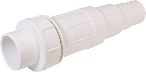 Midline Valve 567SD200 Heavy Duty PVC Repair Coupling, Expandable Pipe Fitting, 2'' White Plastic