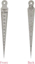 1/8-5/8 Inch 1-15 MM Inch Taper Gage Stainless Taper Welding Gauge Test Ulnar & Metric Standard Aperture ruler