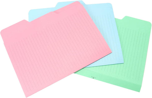 Find It File Folders - Pack of 12 Tabbed Letter Size Calendar Filing Folders for Office School Home Organization