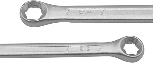 4-Pcs E-Torx Box Wrench Set, Star Wrench Set, Tork E-Ring Spanner Set E6 E8 E10 E12 E14 E18 E20 E24