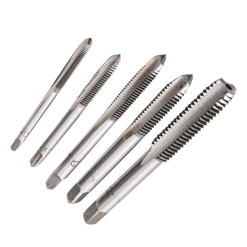 5 Pcs Metric Spiral Point Thread Tap Set - M3 M4 M5 M6 M8 Nitriding Coated Machine Screw Drill Tap Bits