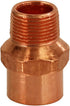 Supply Giant Male Adapter Fitting, 1/2 X 3/8, Copper, C X M Connections