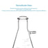 StonyLab Glass 250ml Heavy Wall Borosilicate Glass Filtering Flask, Bolt Neck with Tubulation
