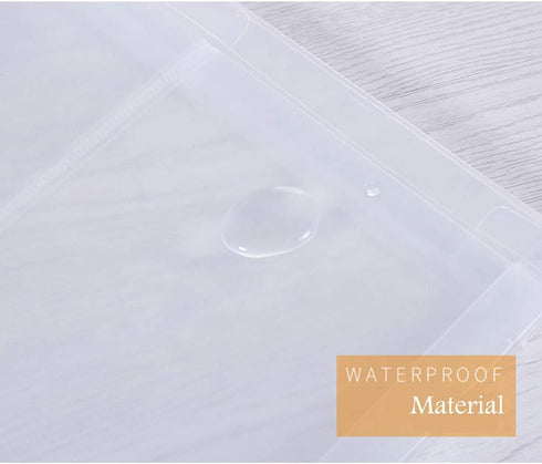 Pack of 24 Clear Zip Plastic Envelopes File Document Paper Holder 9x12 (24 Pack)