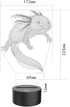 3D 16 Illusion Lamp Axolotl Led Night Light, Colors Changing USB Desk Lamps with Remote Control, Bedroom Decoration