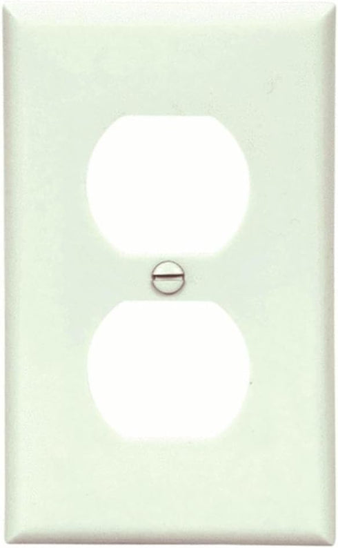 Eaton Cooper Wiring Devices 10520258 Receptacle Wall Cover Plate 1-Gang Duplex Nylon