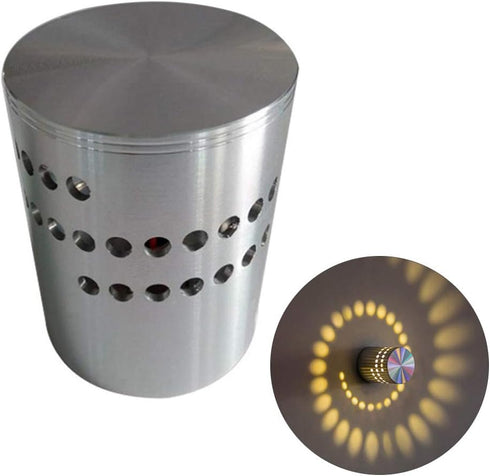 2.75X2.16X2.16In Uonlytech Spiral Led Wall Light Modern Down Light Sconce Spotlight for Indoor Wall Lighting Bar Disco