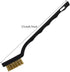 15 Pcs Mini Brass Wire Brush Set for Cleaning, Welding Slag Rust, Curved Handle Brushes