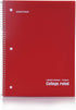 Mintra Office Spiral Notebooks - 6 Pack, Poly Cover, College Ruled, 70 Sheets for School, Office, Business, Professional