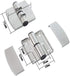 2Pcs Public Toilet Stainless Steel Hinge Public Toilet Toilet Partition Hardware Connection Accessories Hotel Shopping Mall Public Toilet Partition Hinge Self-Closing Spring Hinge (Right Side) by KYIEN