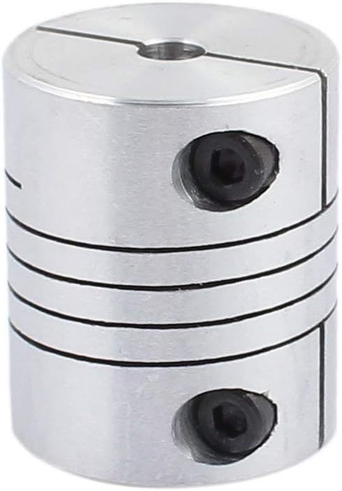 5mm to 10mm Shaft Coupling - 30mm Length, 25mm Diameter Aluminum Alloy Joint Connector for 3D Printer, 2pcs