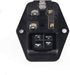 URBEST Inlet Module Plug, 5A Fuse Switch Male Power Socket, 10A 250V, 3 Pin IEC320 C14, 2 Sets