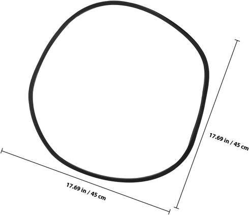 45cm, SEWACC Salon Chair Rubber Ring Base Floor Protector Gasket Barber Chair Replacement Part with Silicone Rubber Leg