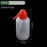 YOKIVE 4 Pcs Squeeze Wash Bottle, Lab Container with Red Bent Tip | Liquid Storing Measuring, Great for Laboratory, Gardening (Translucent, 250ML) by YOKIVE